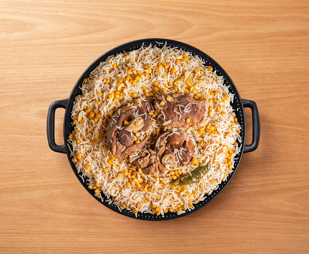 نفر أرز بحمص لحم